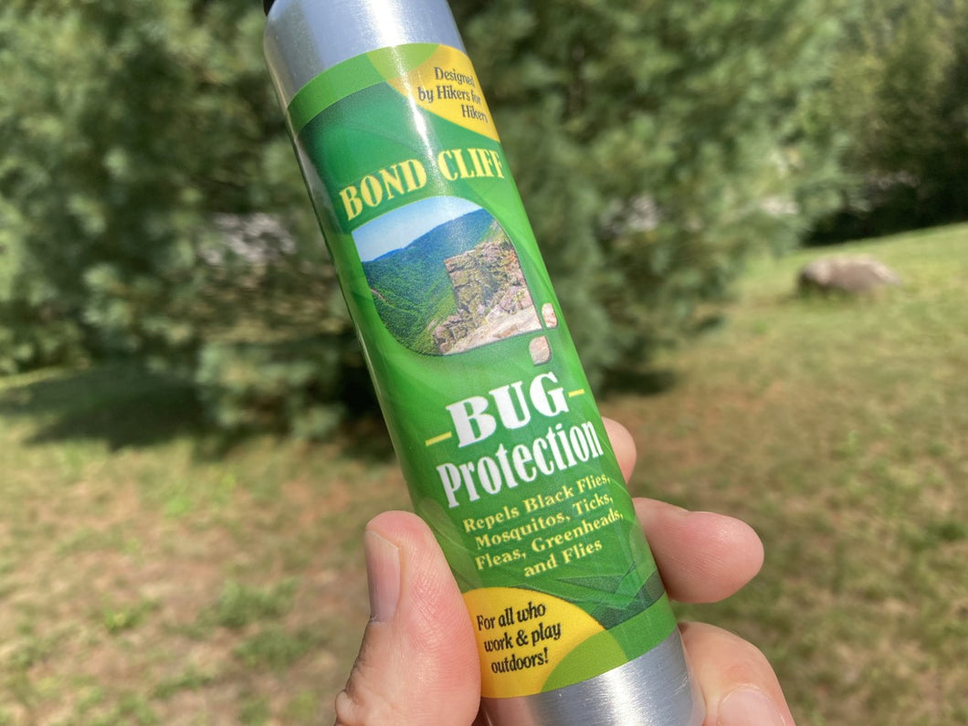 Single 4 Ounce Aluminum Pump Spray Bottle of Bond Cliff Bug Protection